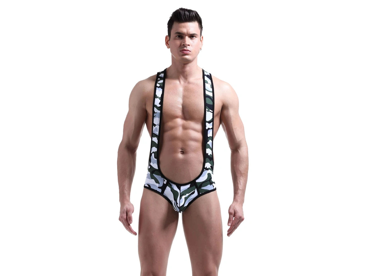 6-30-25 UNAVAILABLE Gay Singlets | Camouflage Wrestling Singlets
