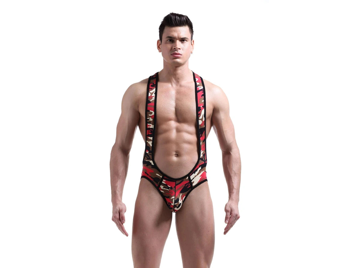6-30-25 UNAVAILABLE Gay Singlets | Camouflage Wrestling Singlets