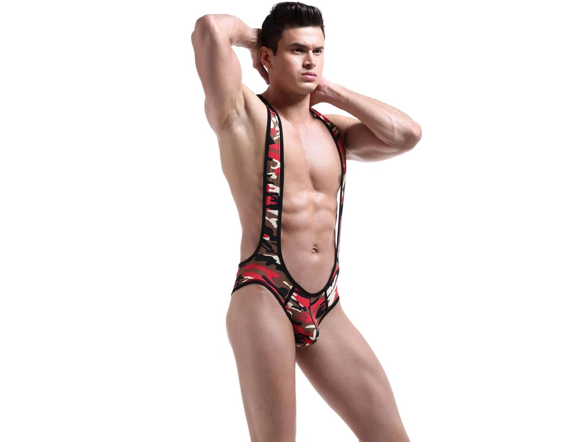 6-30-25 UNAVAILABLE Gay Singlets | Camouflage Wrestling Singlets