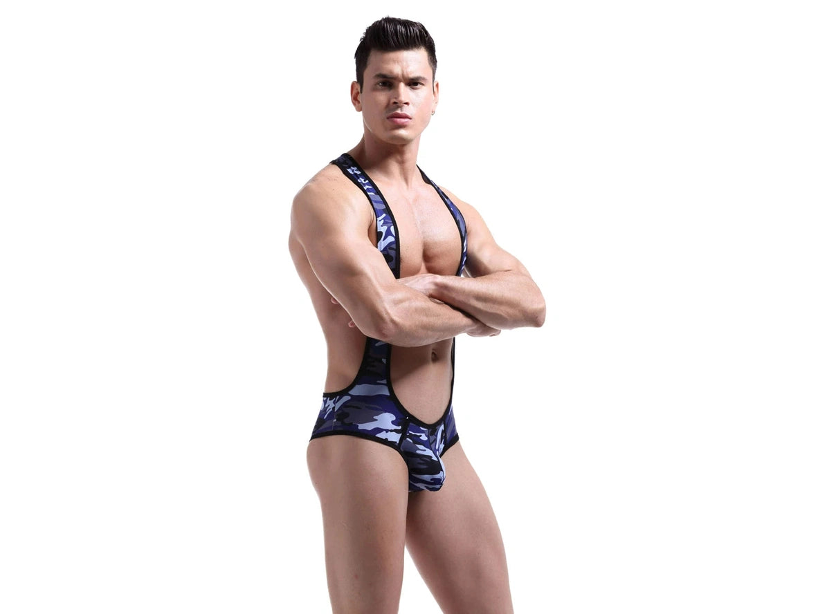 6-30-25 UNAVAILABLE Gay Singlets | Camouflage Wrestling Singlets