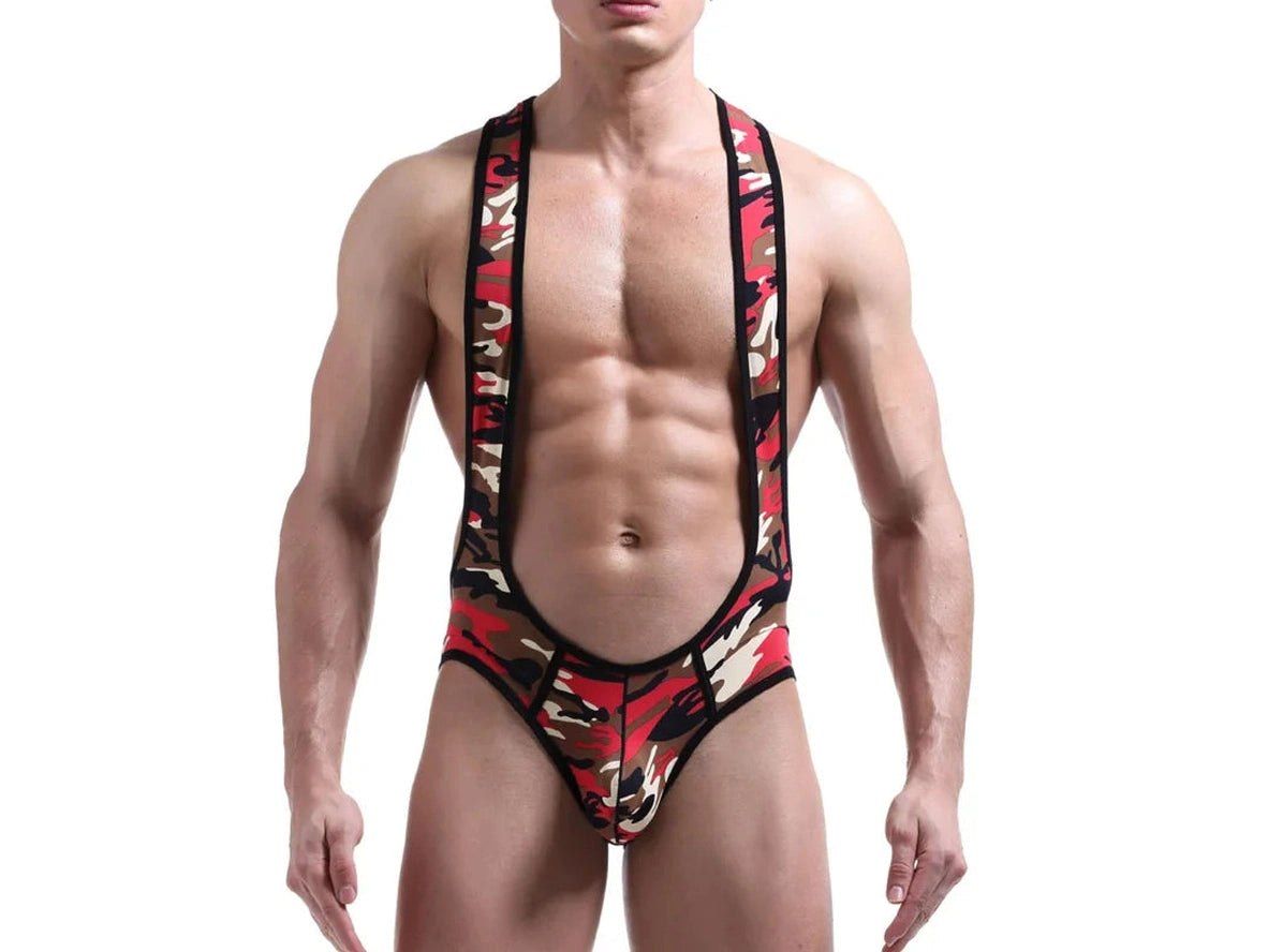 6-30-25 UNAVAILABLE Gay Singlets | Camouflage Wrestling Singlets