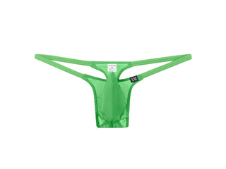 Air Pulse - UNDER MOON Micro Mesh Gay Thong - Green / M Waist 27-29"