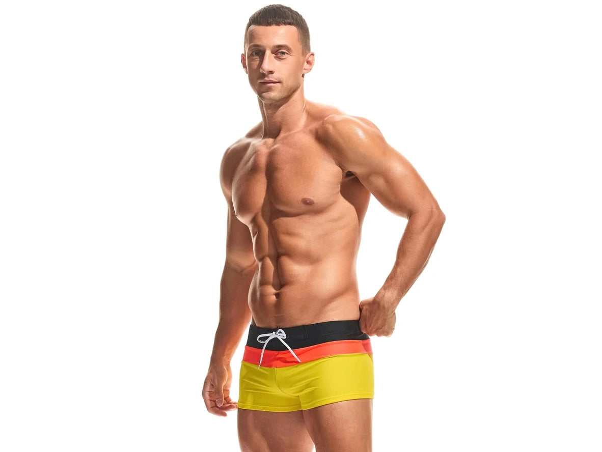 Aqua Edge – TADDLEE Square Cut Gay Swim Trunks