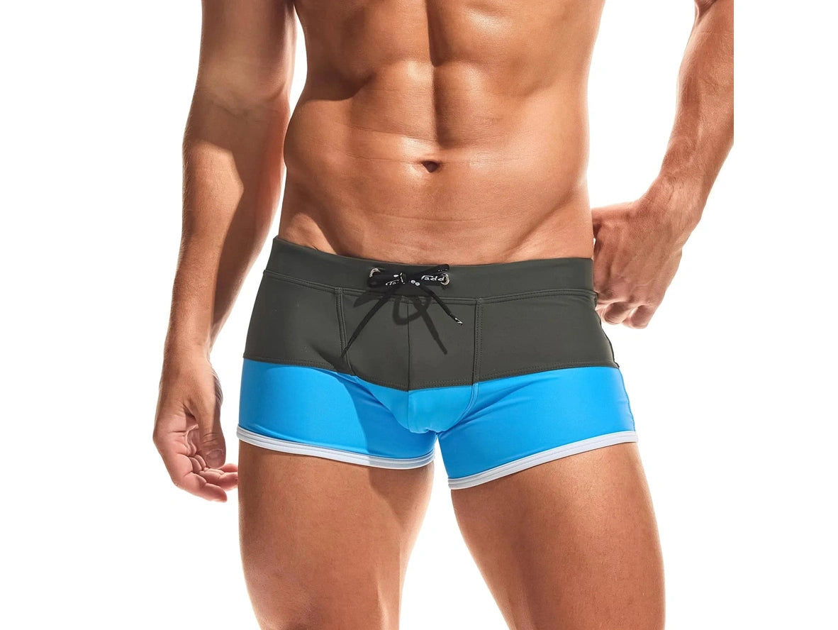 Aqua Edge – TADDLEE Square Cut Gay Swim Trunks