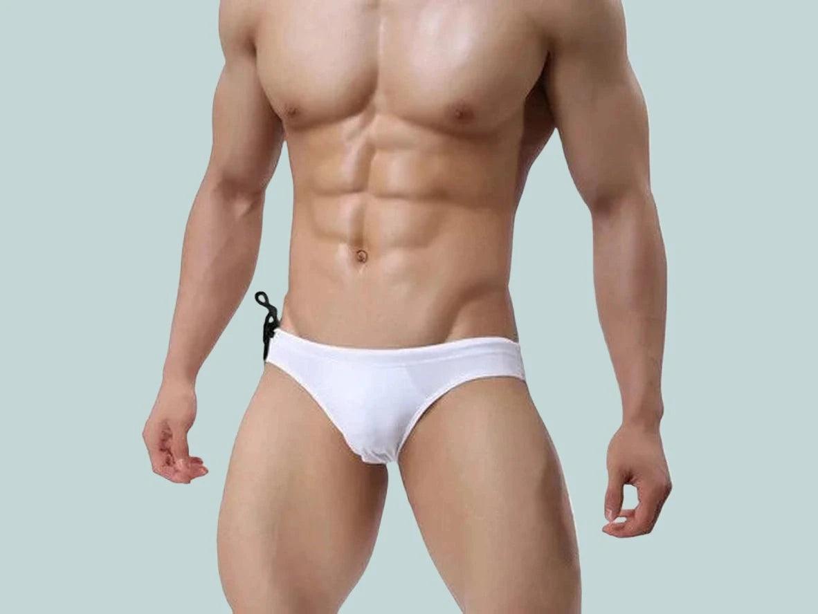Bold Exposure – BRAVE PERSON Sport-Cut Gay Swim Briefs