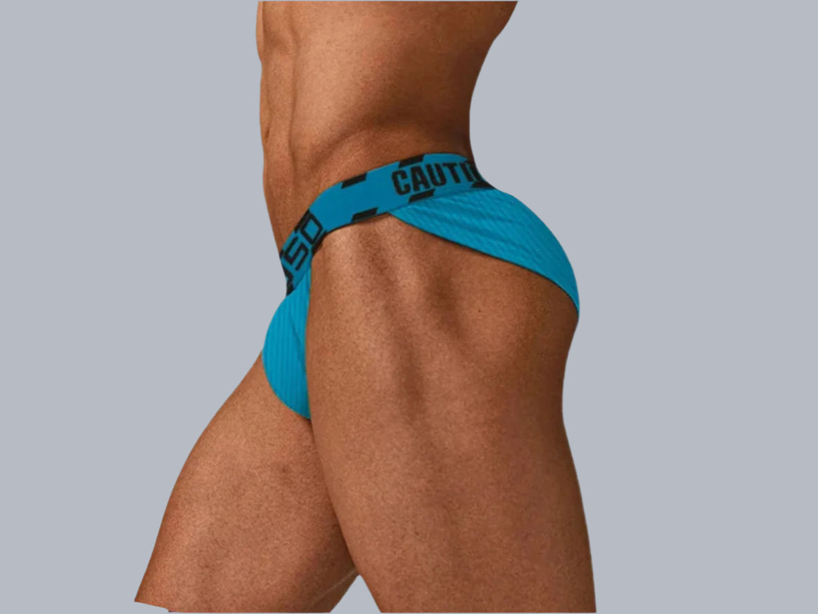 Caution 0850 – Ribbed Athletic Gay Briefs