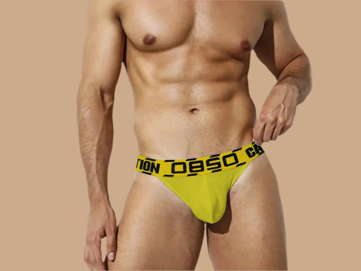 Caution 0850 – Ribbed Athletic Gay Briefs