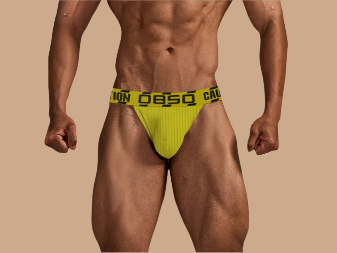 Caution 0850 – Ribbed Athletic Gay Briefs