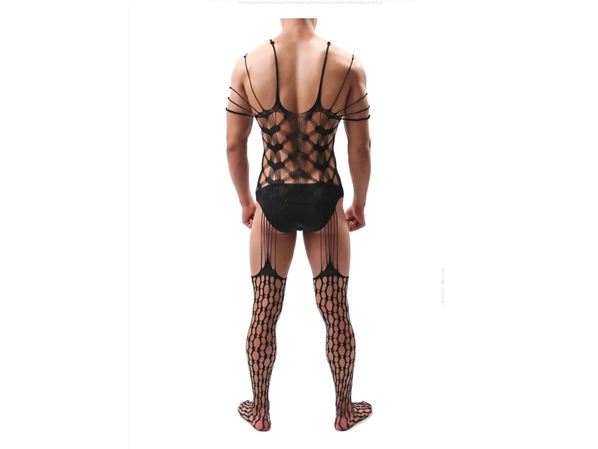 Gay Bodystockings | Sexy Fishnet Open Crotch Bodystockings