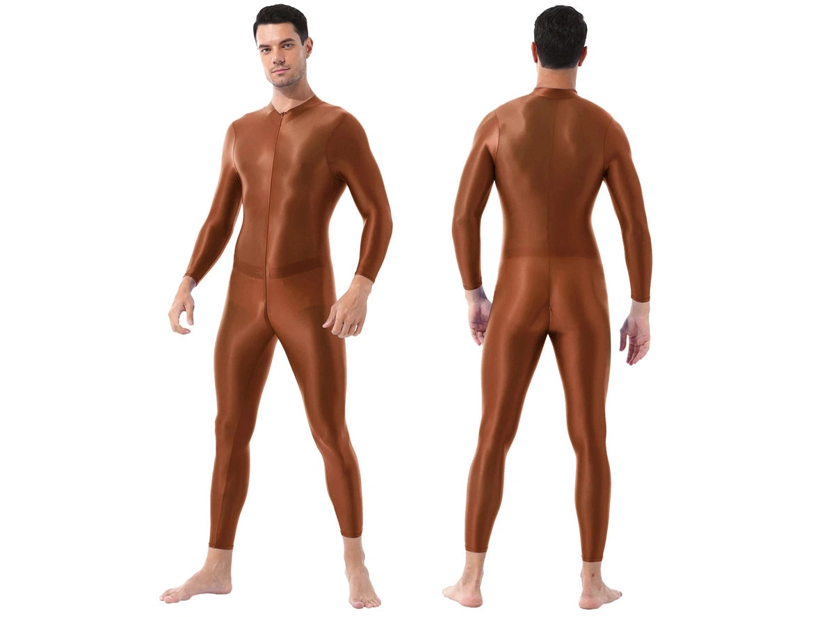 Gay Bodystockings | Sexy Front Zipper See-Through Full Bodystocking