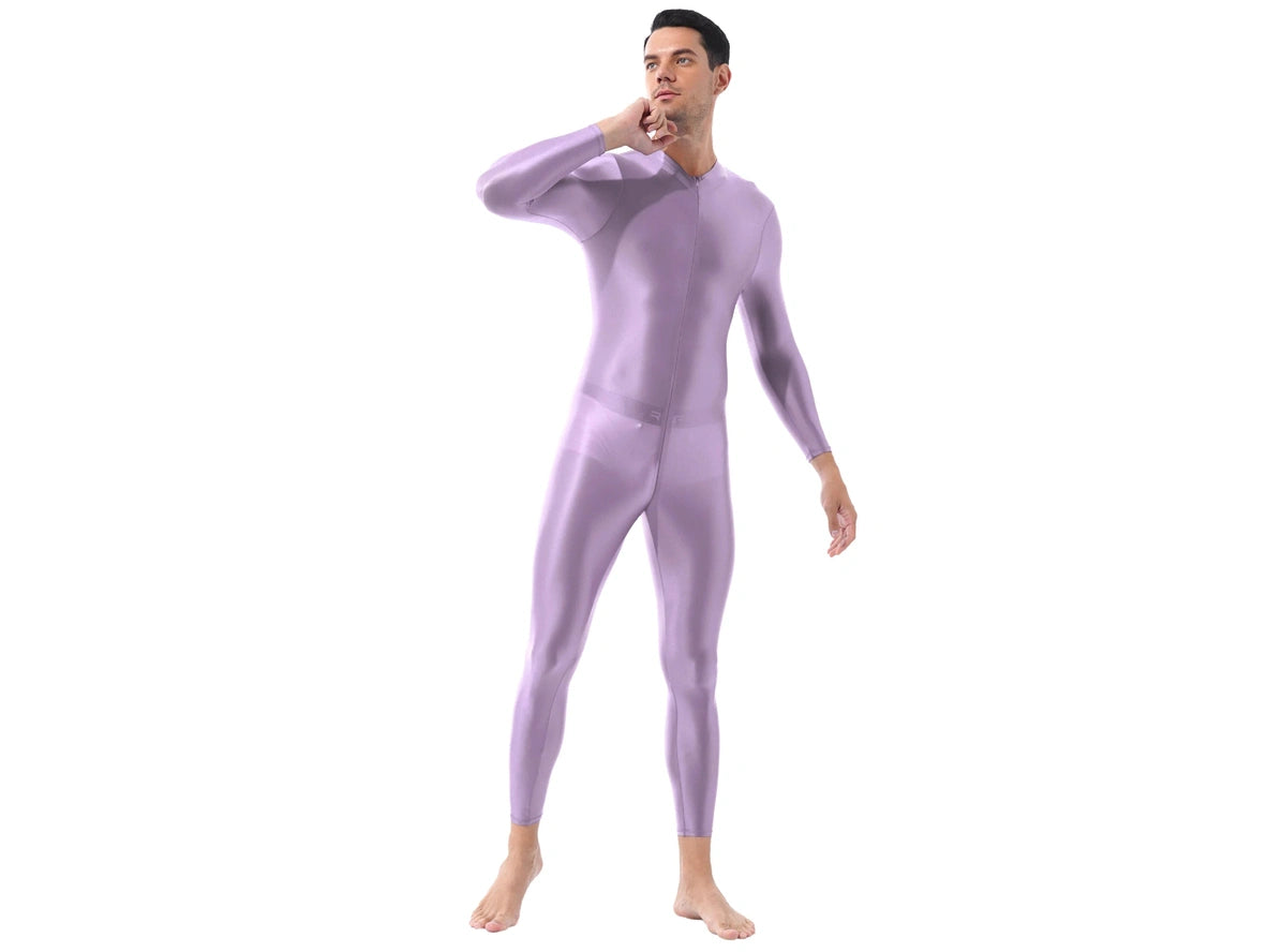 Gay Bodystockings | Sexy Front Zipper See-Through Full Bodystocking