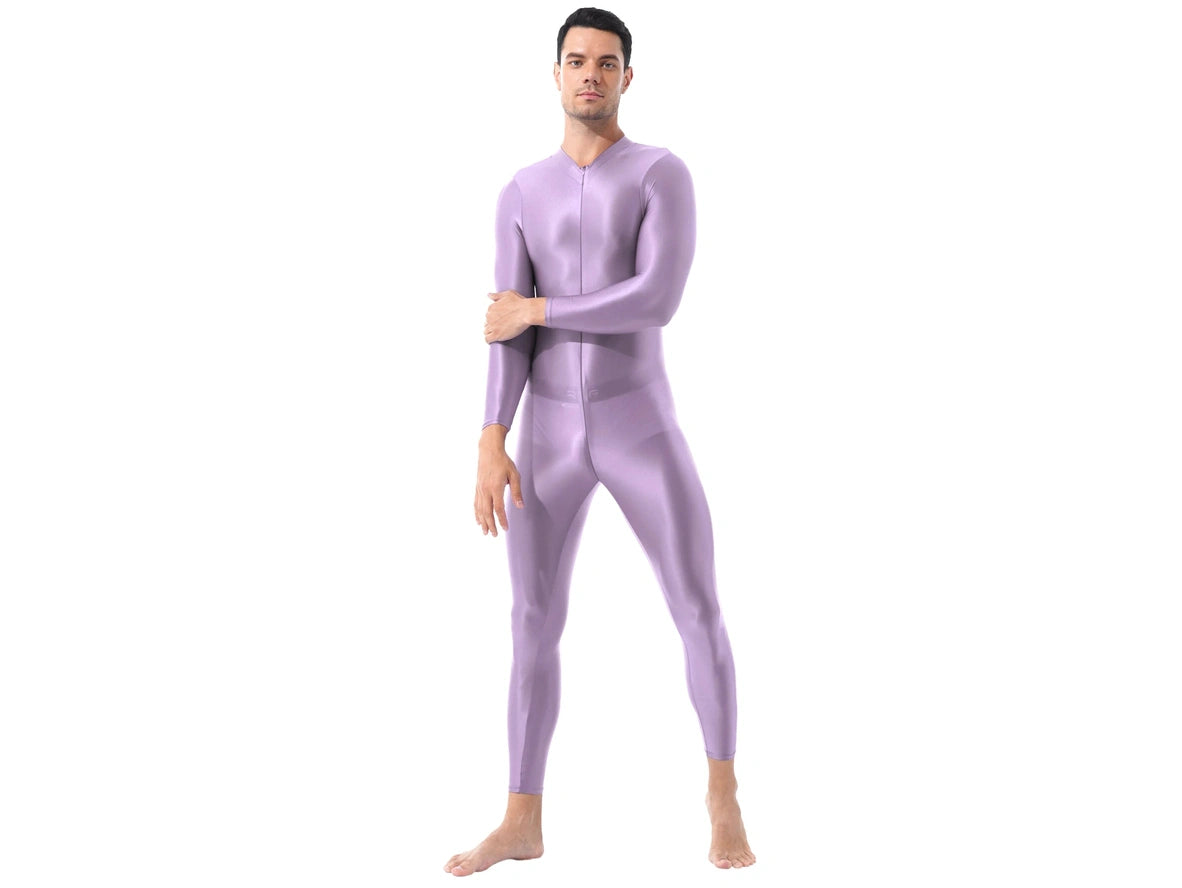 Gay Bodystockings | Sexy Front Zipper See-Through Full Bodystocking