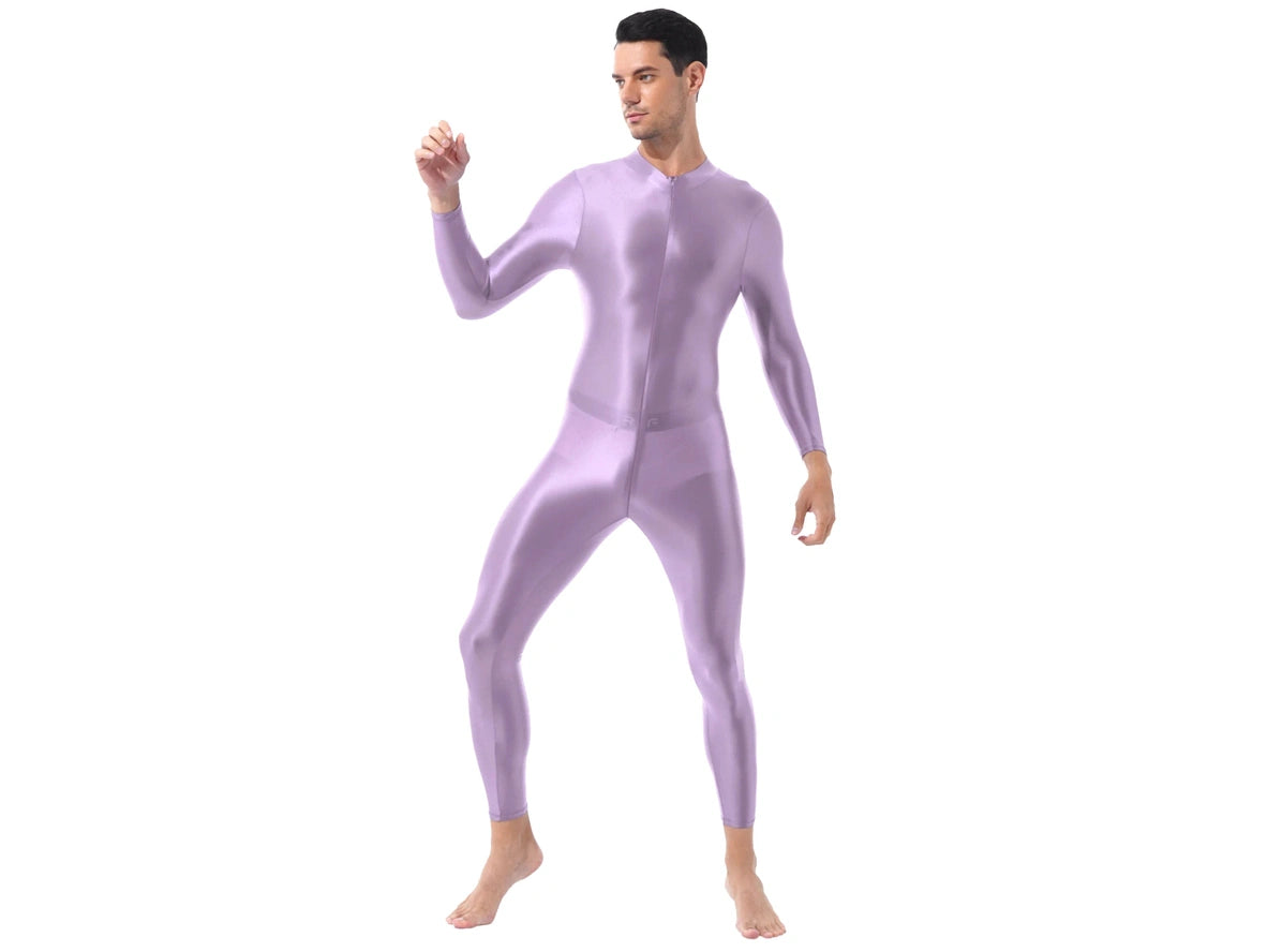 Gay Bodystockings | Sexy Front Zipper See-Through Full Bodystocking