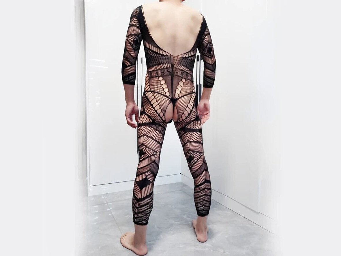 Gay Bodysuit | Open Crotch Flaunt Bodystockings