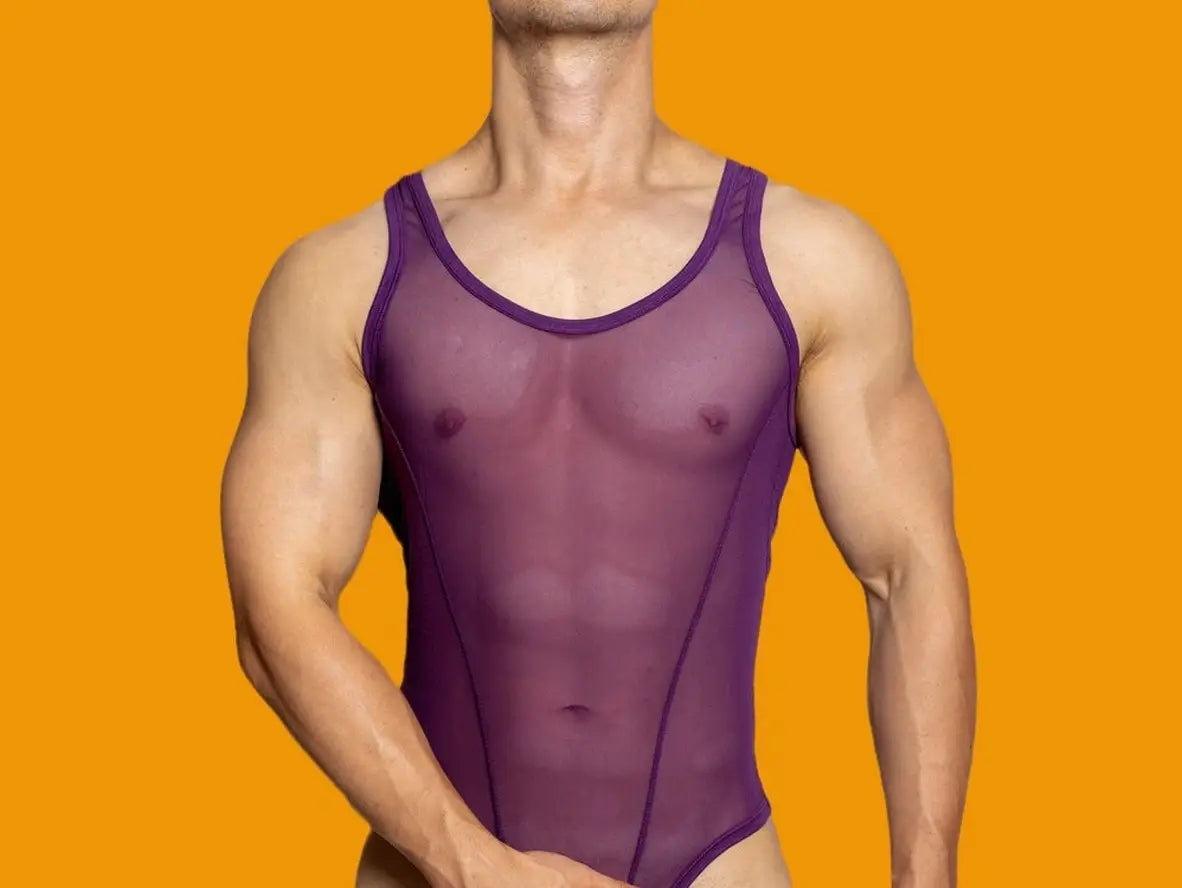 Gay Bodysuits | D.M Collection Mesh Playsuit