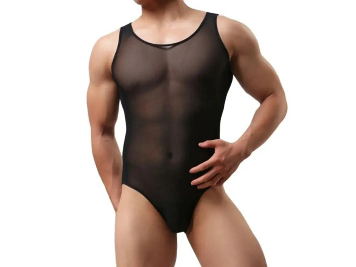 FIXED - Gay Bodysuits | Mesh See-Through Loungewear