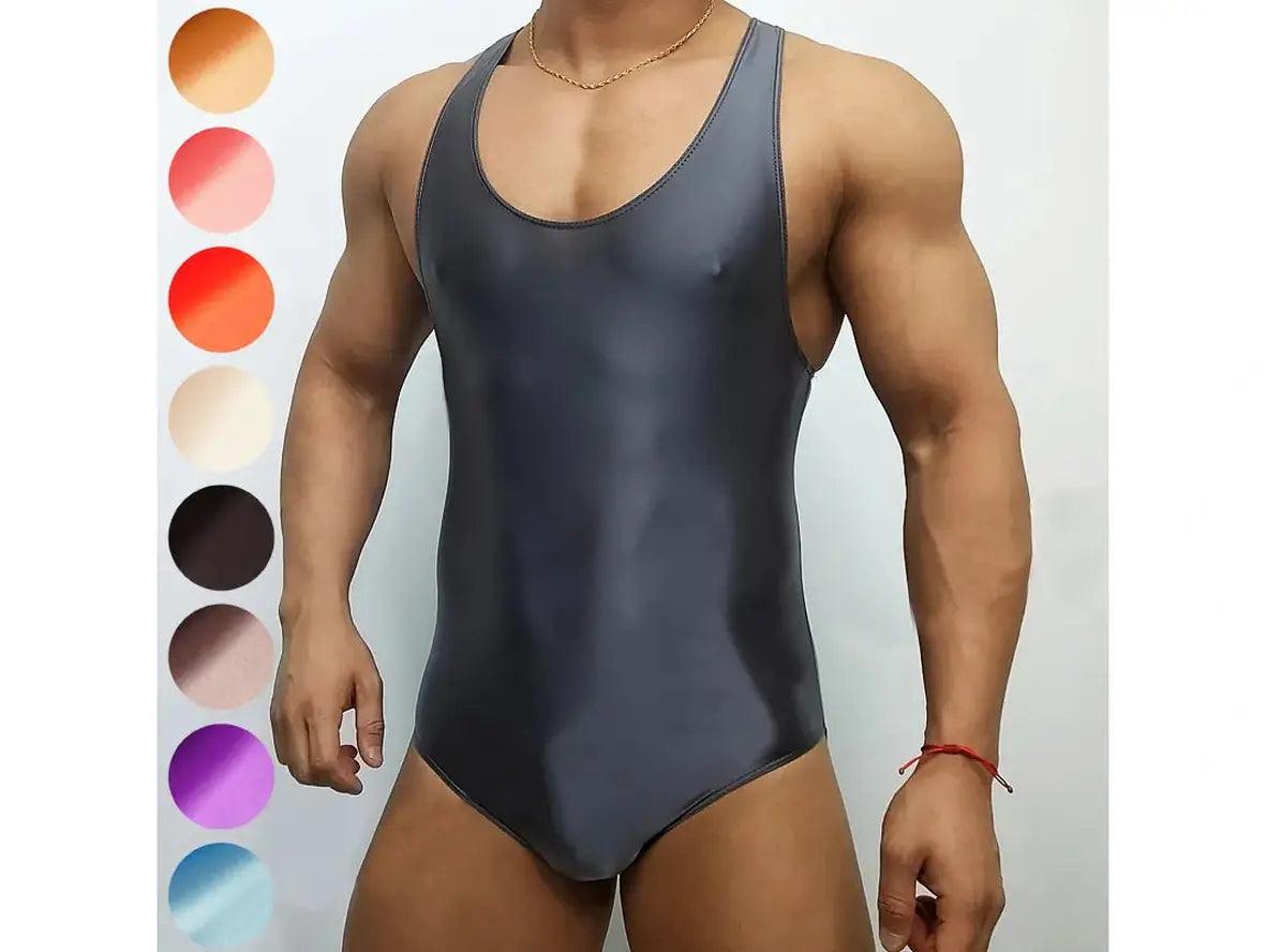 Gay Bodysuits | Sexy Glossy Gym Workout Bodysuits