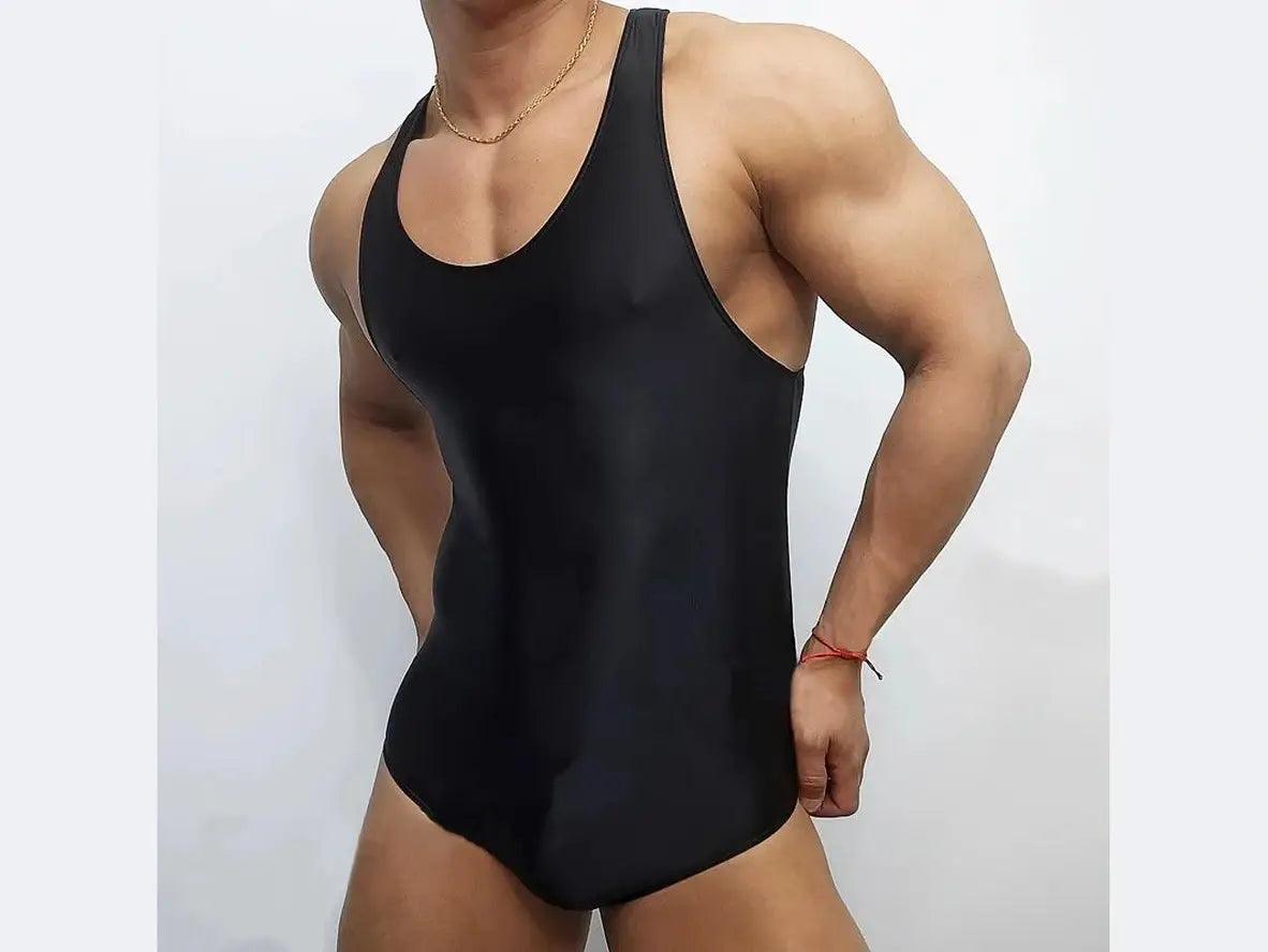 Gay Bodysuits | Sexy Glossy Gym Workout Bodysuits