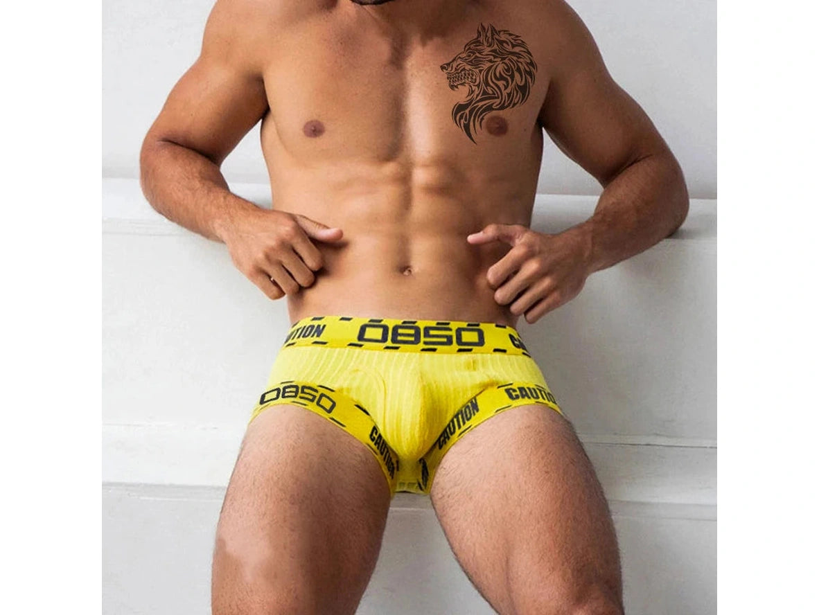 Gay Boxer Briefs | 0850 Threaded Cotton Sport Boxer Briefs