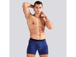 Gay Boxer Briefs | 52025 Thin Stripe Boxer Briefs - royal blue / M Waist 27-29"