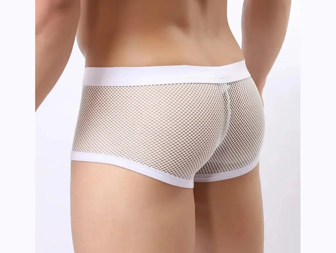 Gay Boxer Briefs | BRAVE PERSON Underwear Mesh Boxer Briefs