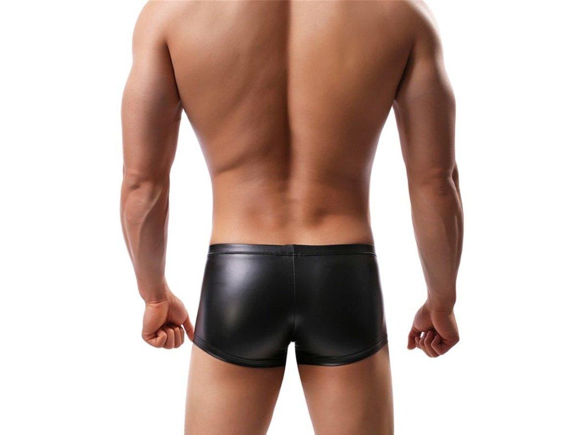 Gay Boxer Briefs | CLEVER-MENMODE Faux Leather Boxer Briefs