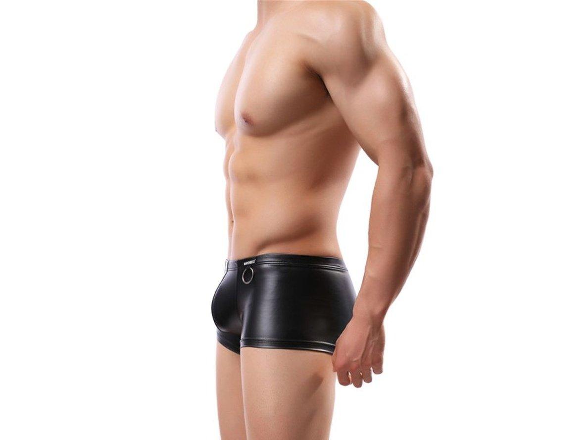 Gay Boxer Briefs | CLEVER-MENMODE Faux Leather Boxer Briefs