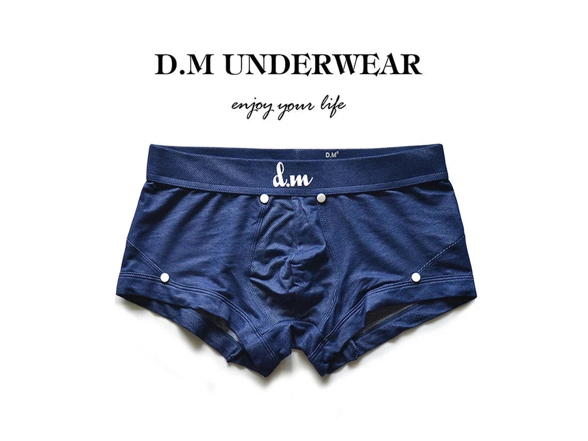 Gay Boxer Briefs | D.M Button Boxer Briefs