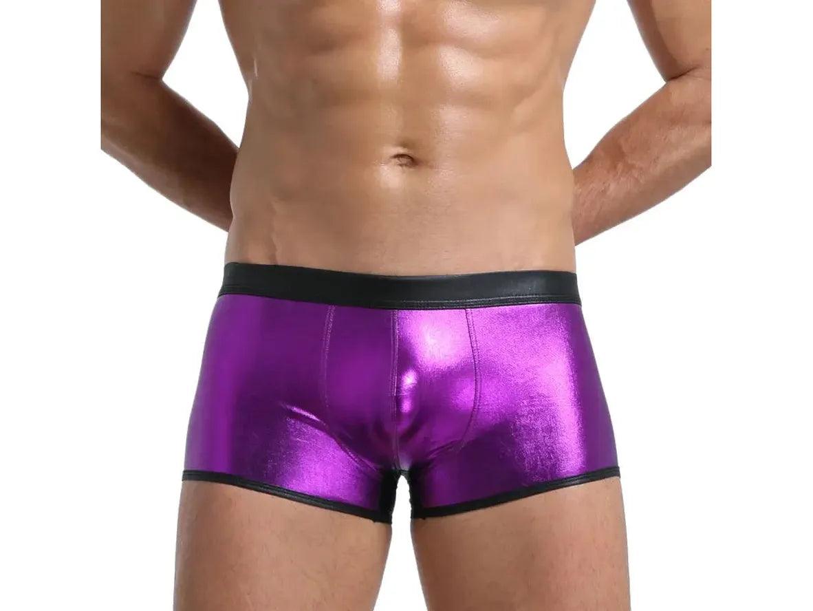 Gay Boxer Briefs | Faux Leather Boxer Briefs