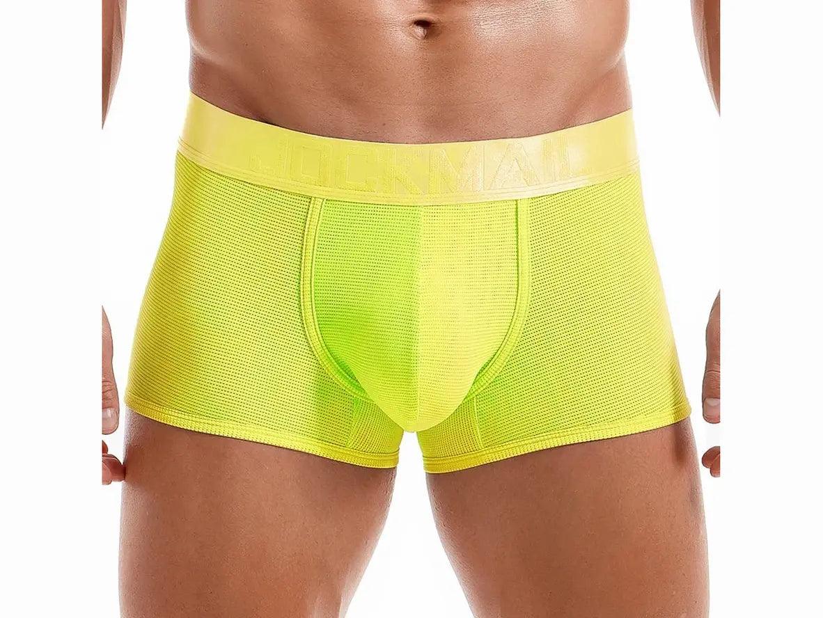 Gay Boxer Briefs | JOCKMAIL Bright Color Mesh Boxers