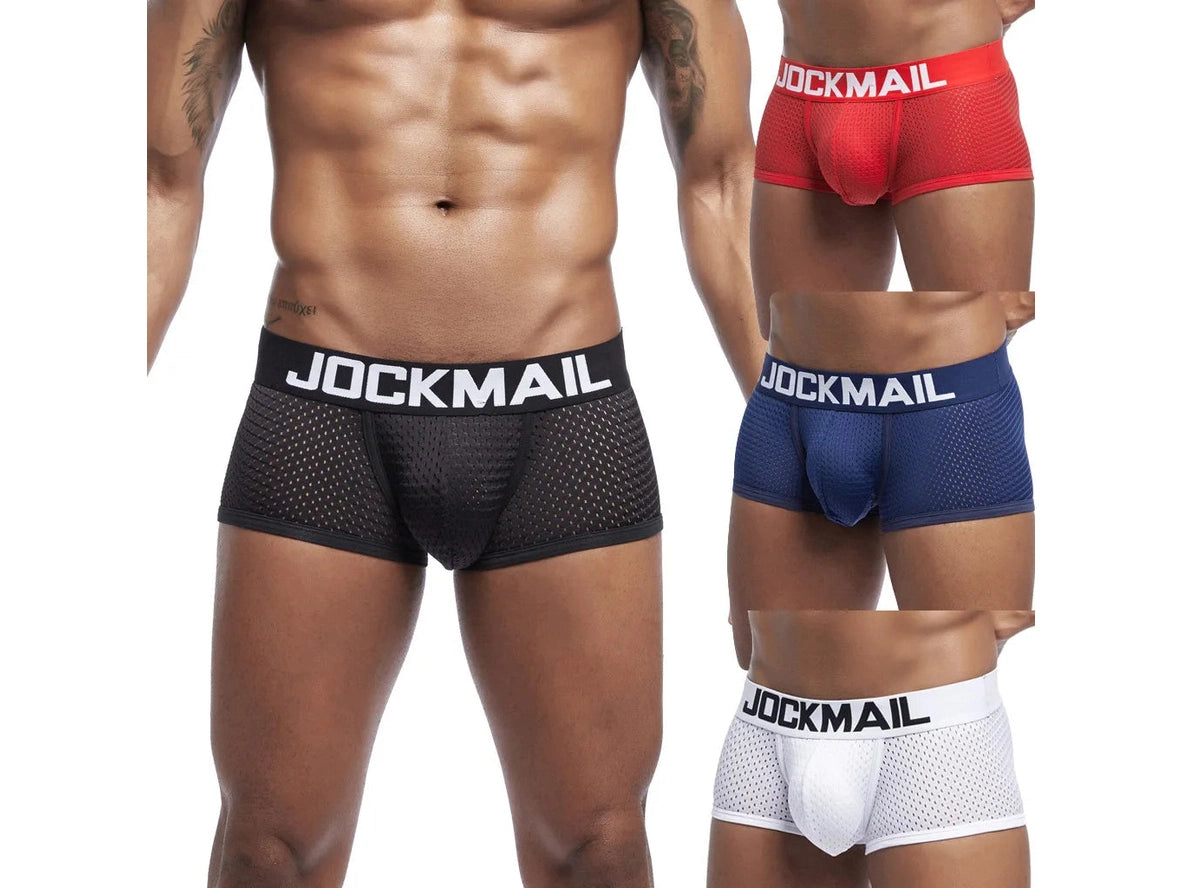 Gay Boxer Briefs | JOCKMAIL Mesh Boxer Briefs