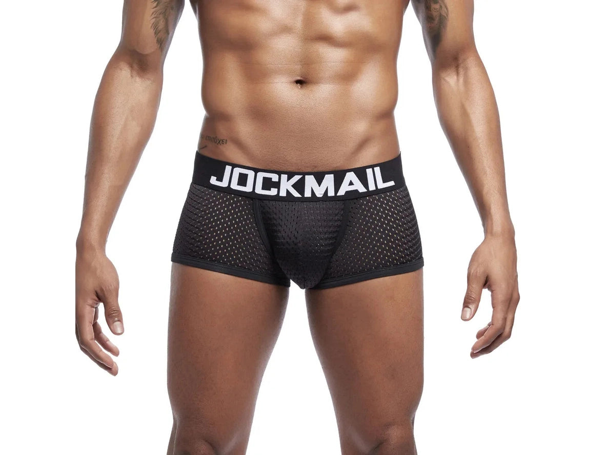 Gay Boxer Briefs | JOCKMAIL Mesh Boxer Briefs