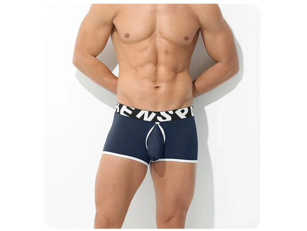 Gay Boxer Briefs | KAREN SPACE Open Pouch & Back Slits Boxer Briefs