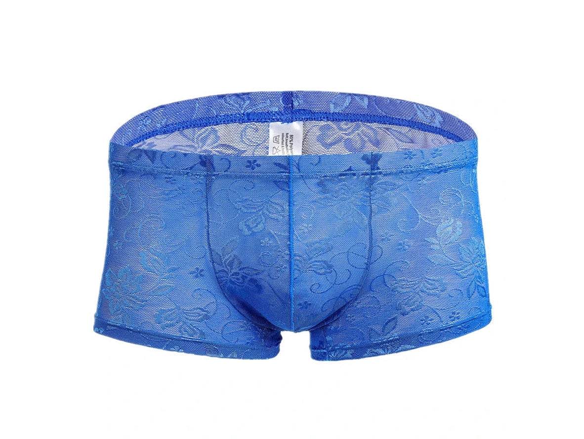 Gay Boxer Briefs | Lace See-Through Boxer Briefs