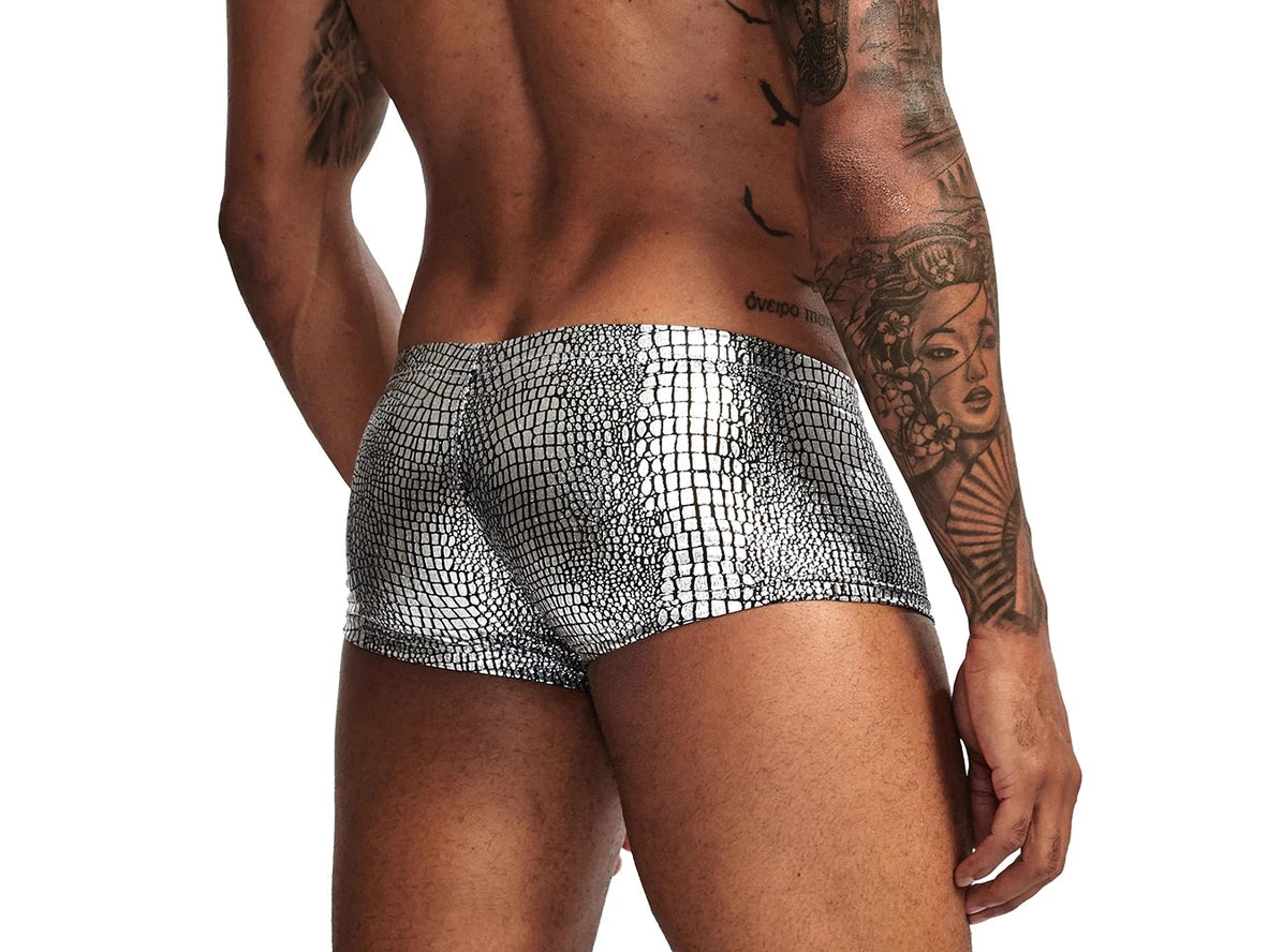 Gay Boxer Briefs | Snakeskin Pattern Boxer Briefs