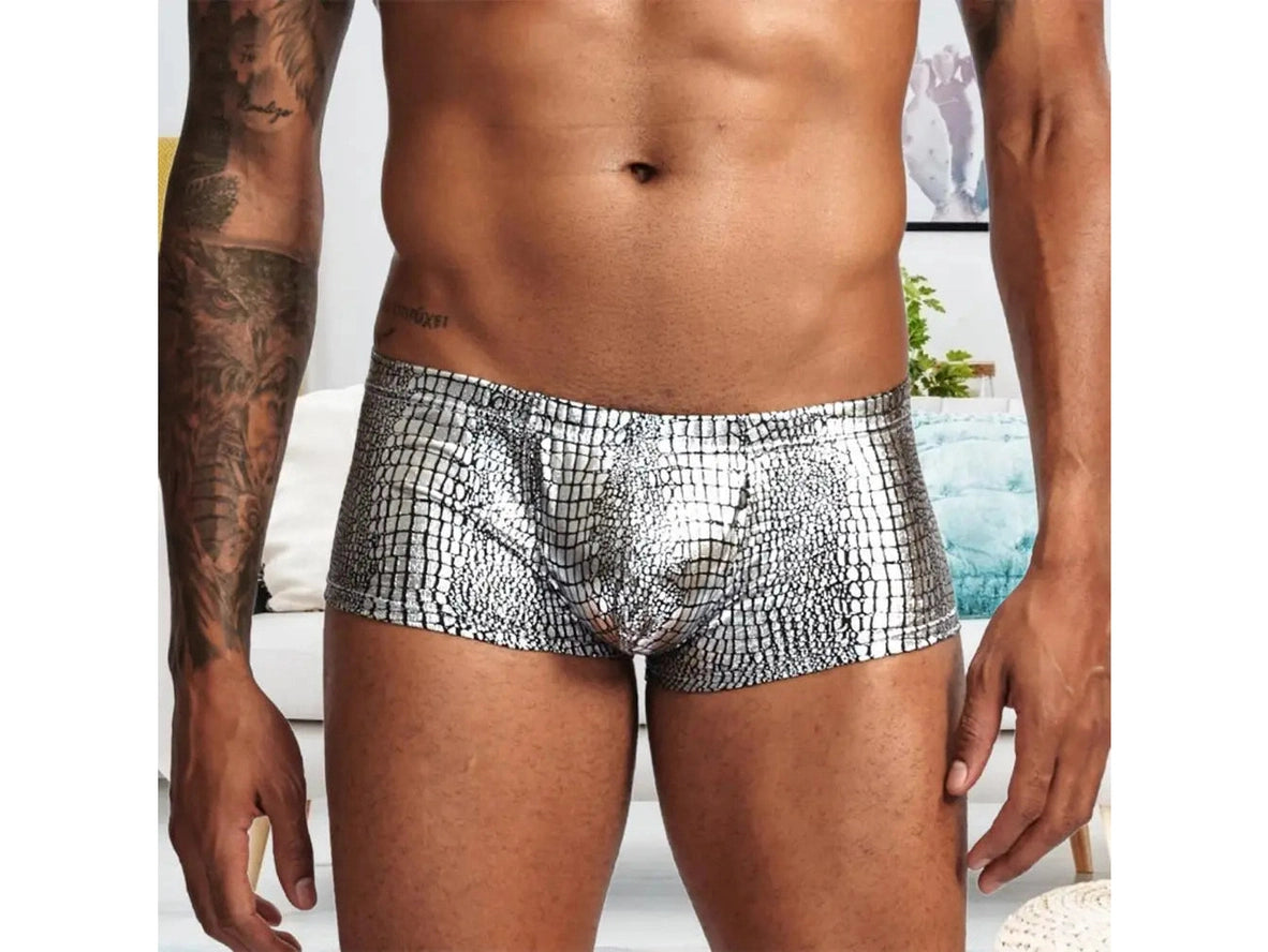 Gay Boxer Briefs | Snakeskin Pattern Boxer Briefs