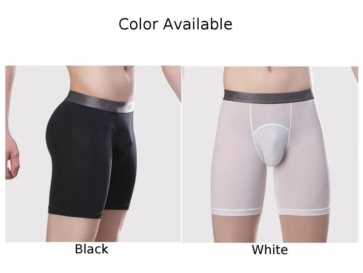 Gay Boxer Briefs | Solid Cotton Long Boxer Briefs
