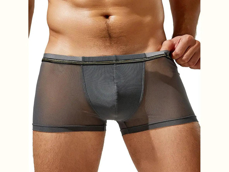 Gay Boxer Briefs | TAUWELL Mesh Boxer Briefs