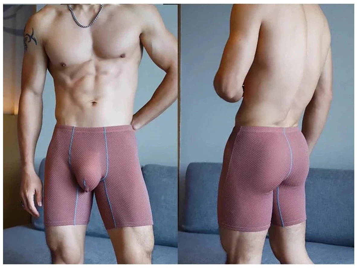 Gay Boxer Briefs | Transparent Mesh Boxers Briefs