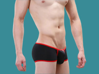 Gay Boxer Briefs | UZ HOT Cotton Boxer Briefs - Black / M Waist 25-29"