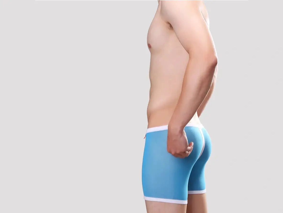 Gay Boxer Briefs | UzHot Mesh Transparent Boxer Briefs