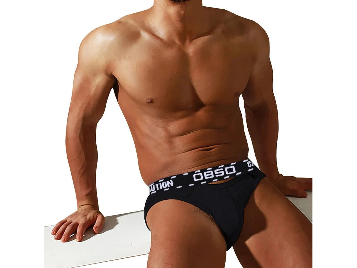 Gay Briefs | 0850 Sexy Tight Cotton Hollow Briefs