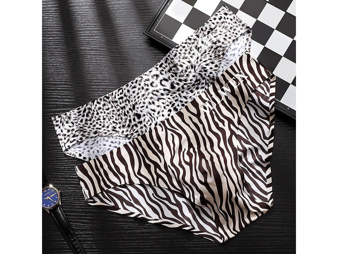 Gay Briefs | ALLMIX Soft Bulge Pouch Animal Print Briefs