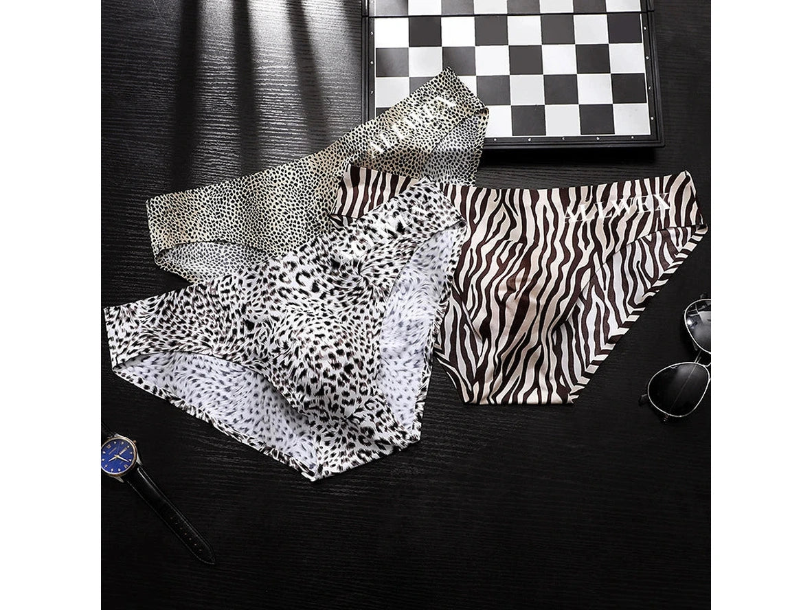 Gay Briefs | ALLMIX Soft Bulge Pouch Animal Print Briefs