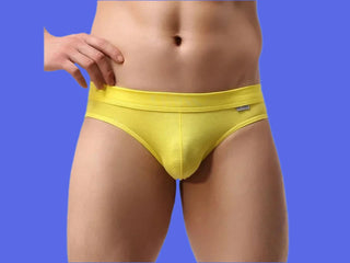 Gay Briefs | BRAVE PERSON Soft Briefs - Yellow / S Waist 26-28"