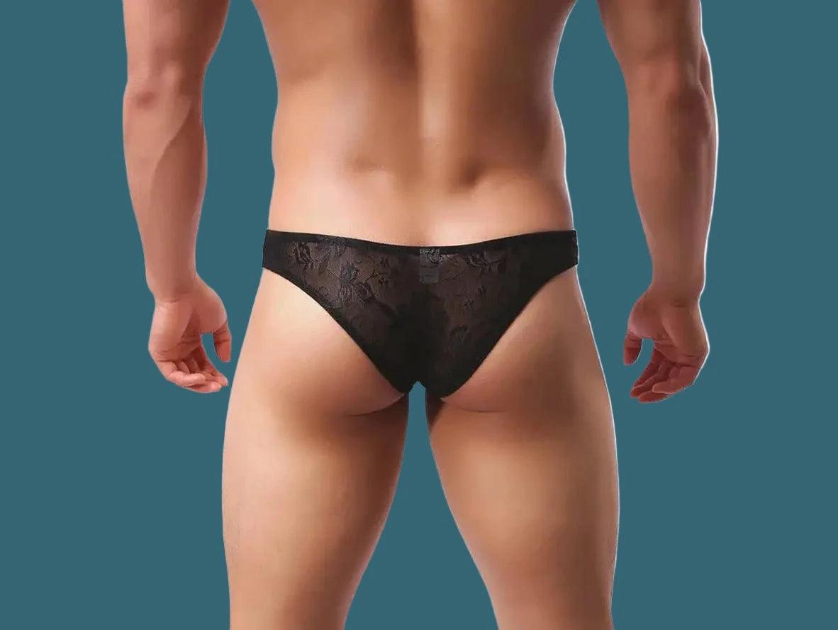 Gay Briefs | Cheeky Transparent Lace Briefs