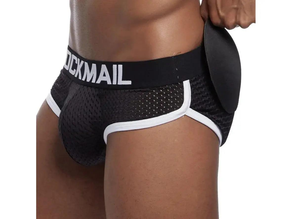 Gay Briefs | JOCKMAIL Underwear Mesh Padded Briefs