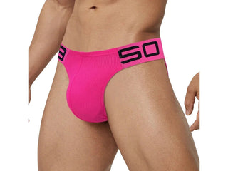 Gay Briefs | ORLVS Sexy Neon Club Briefs - Style BS822 Pink / M Waist 30-32"
