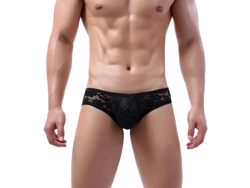 Gay Briefs | Sexy Lace Transparent Briefs