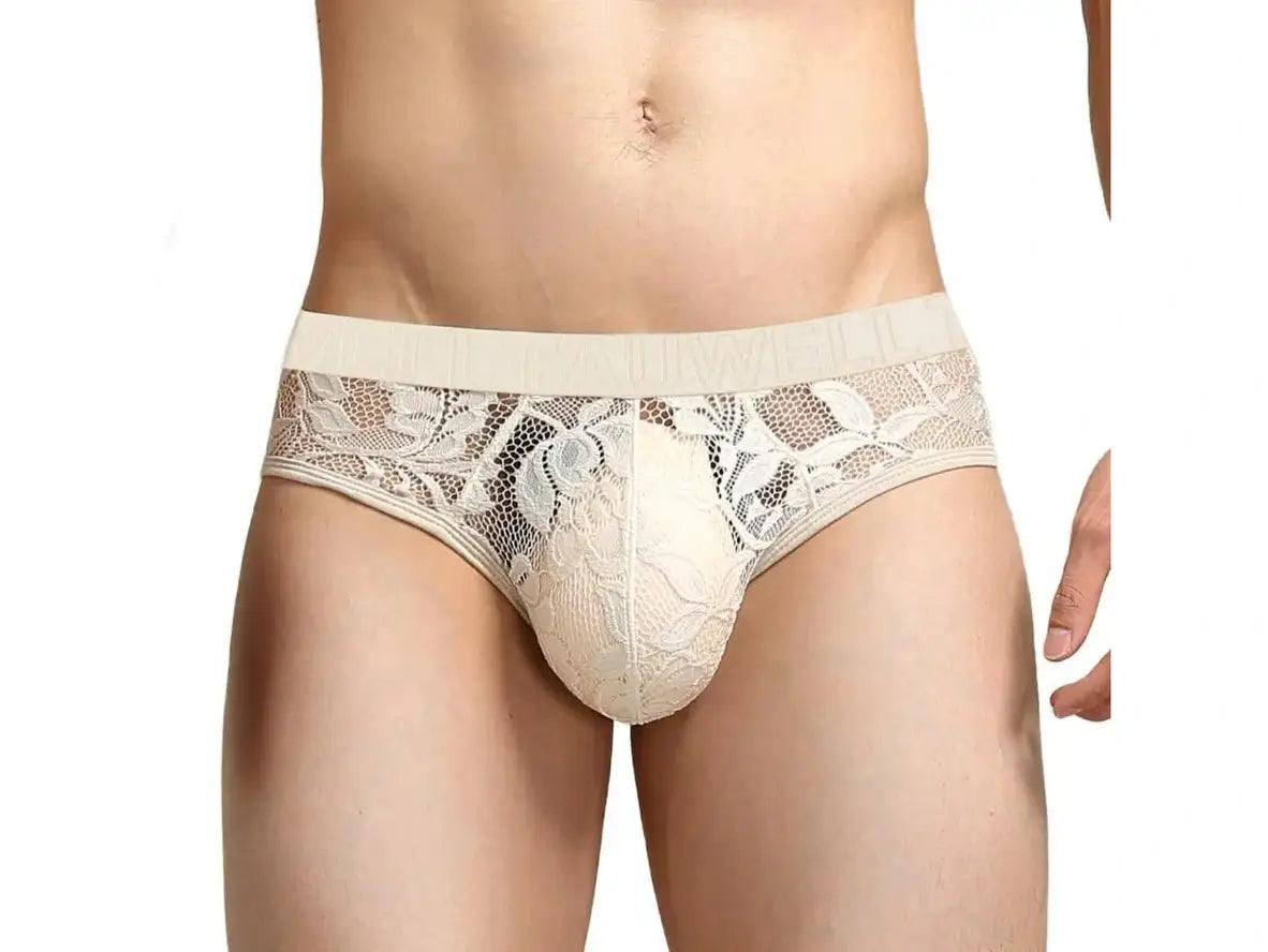 Gay Briefs | TAUWELL Lace Transparent Briefs